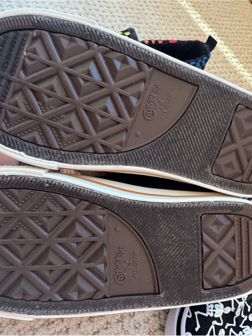 Kids Slip-On Checkerboard Shoes in Multi-Color and Navy - Picture 7 of 7